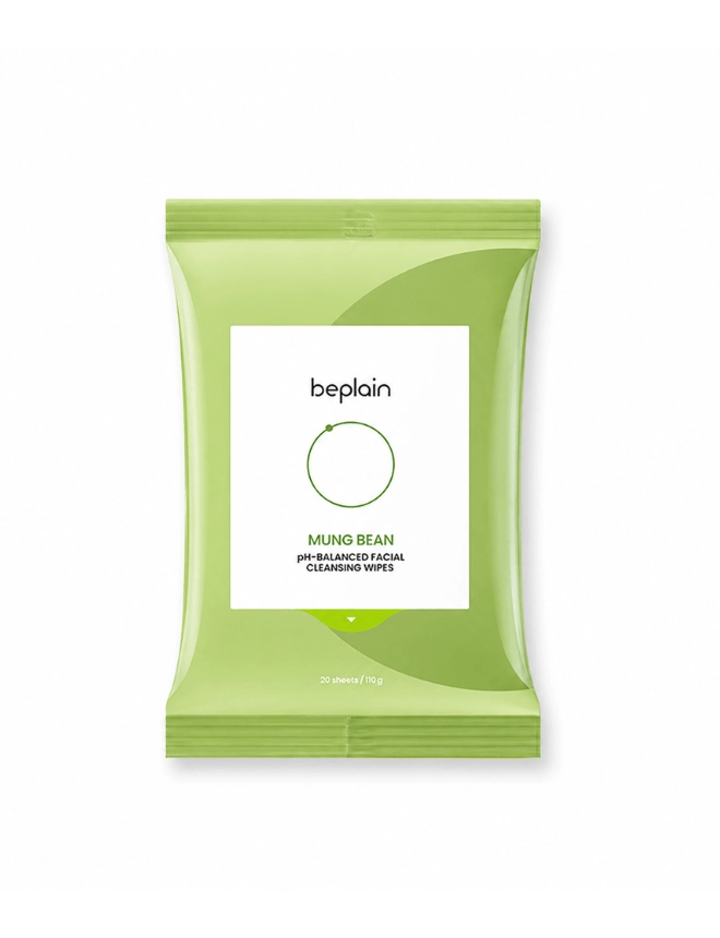 Beplain Mung Bean Ph-balanced Facial Cleansing Wipes 20 Piezas