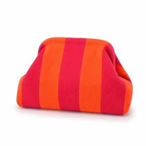 Cosmetiquera naranja y rosa