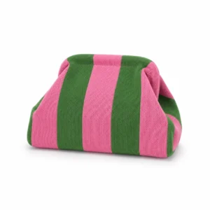 Cosmetiquera rosa y verde